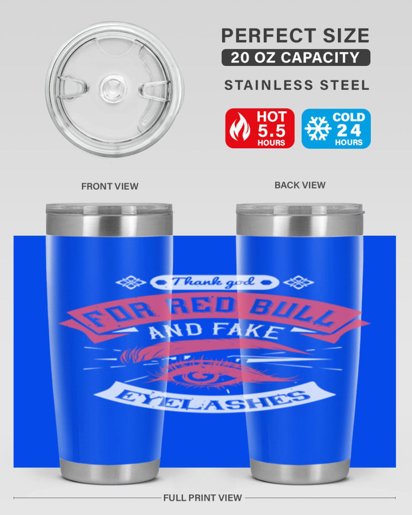 Thank god for Red Bull and fake eyelashes Style 185#- make up- Tumbler
