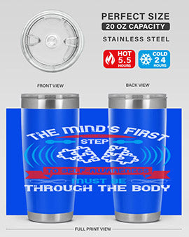 The minds first step to selfawareness must be through the body Style 19#- self awareness- Tumbler