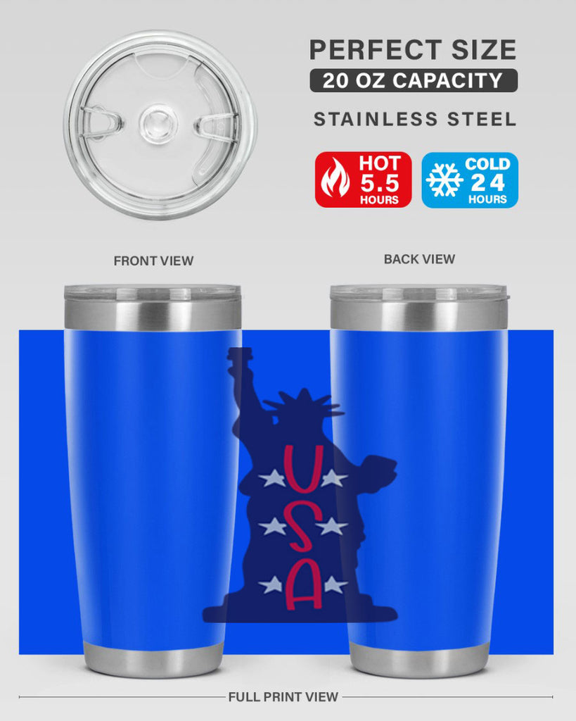USA Style 181#- Fourt Of July- Tumbler