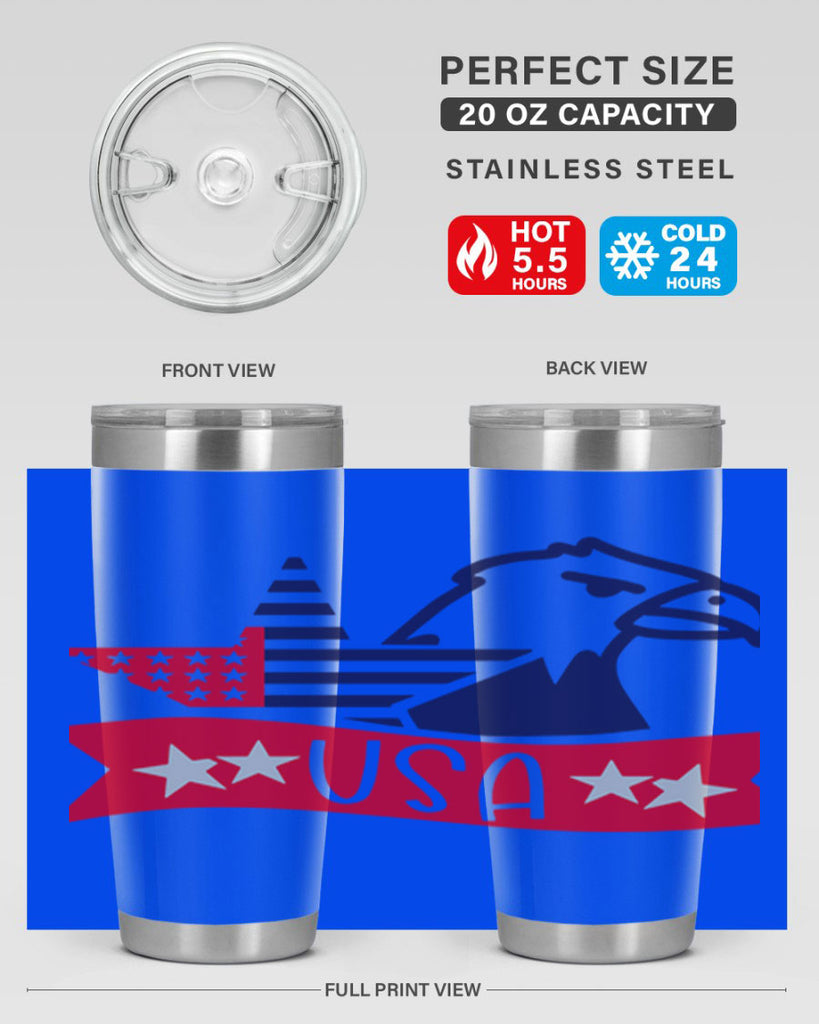 USA Style 182#- Fourt Of July- Tumbler