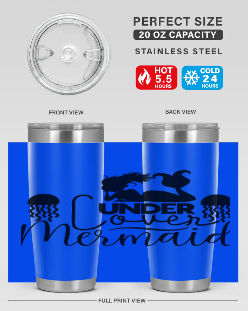 Under Cover Mermaid 642#- mermaid- Tumbler