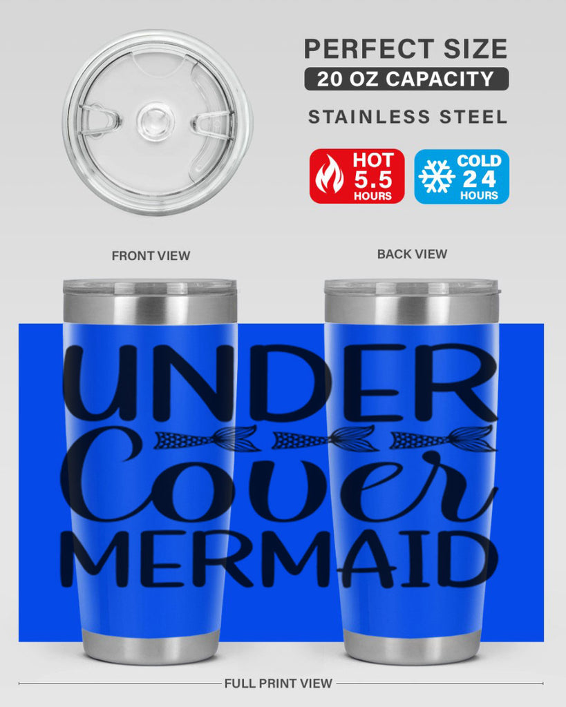 Under Cover Mermaid 647#- mermaid- Tumbler