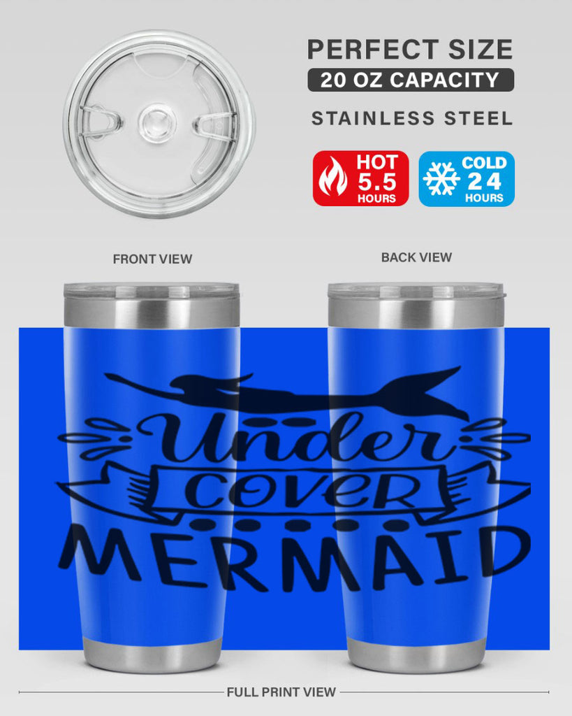 Under cover mermaid 645#- mermaid- Tumbler