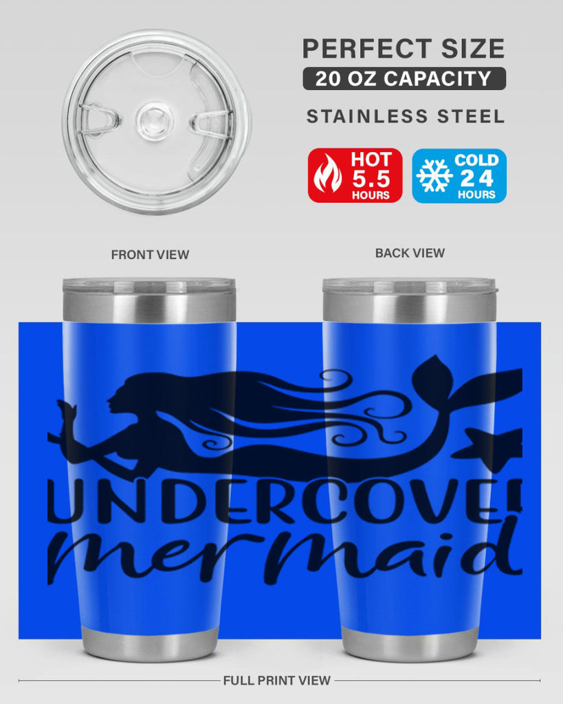 Undercover mermaid 657#- mermaid- Tumbler