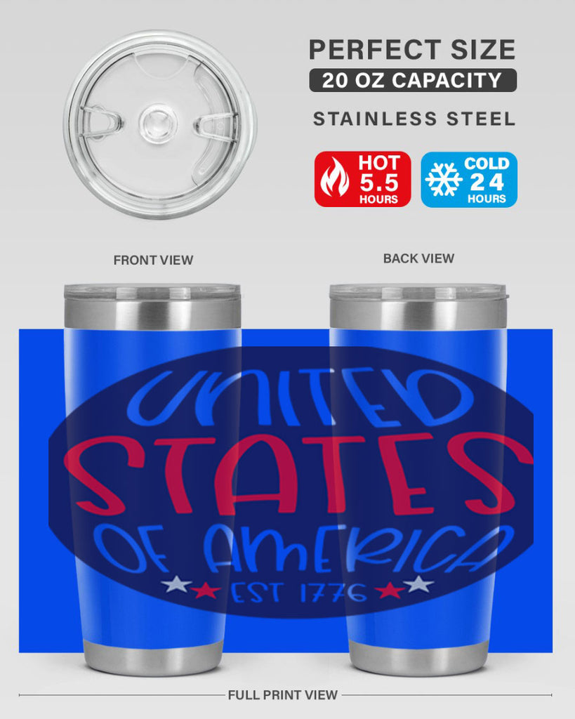 United States Of America Est Style 176#- Fourt Of July- Tumbler