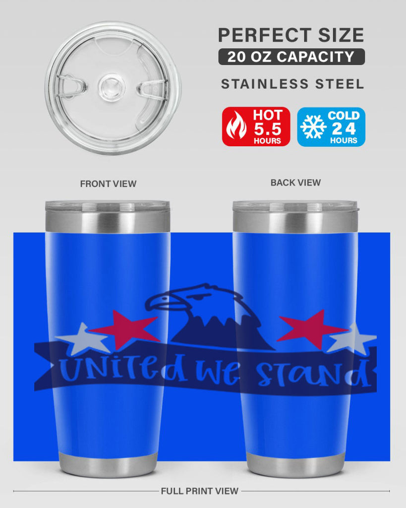 United We Stand Style 178#- Fourt Of July- Tumbler