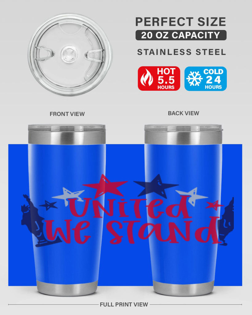 United We Stand Style 179#- Fourt Of July- Tumbler
