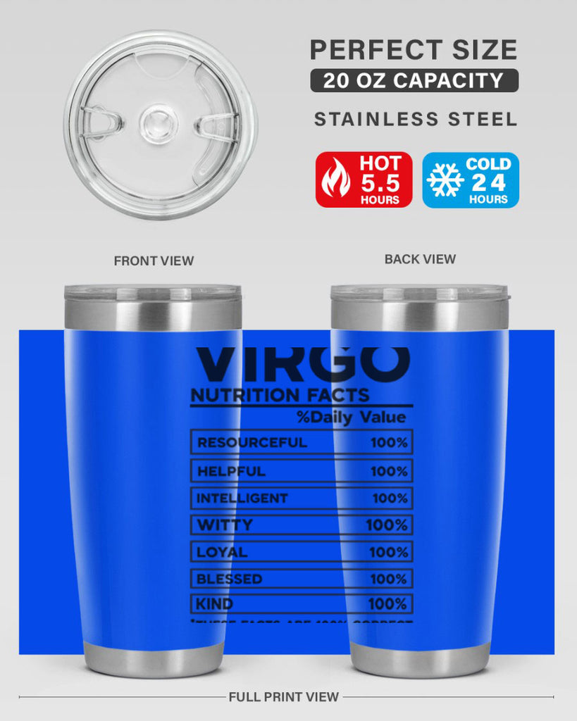 Virgo Nutrition Facts 530#- zodiac- Tumbler