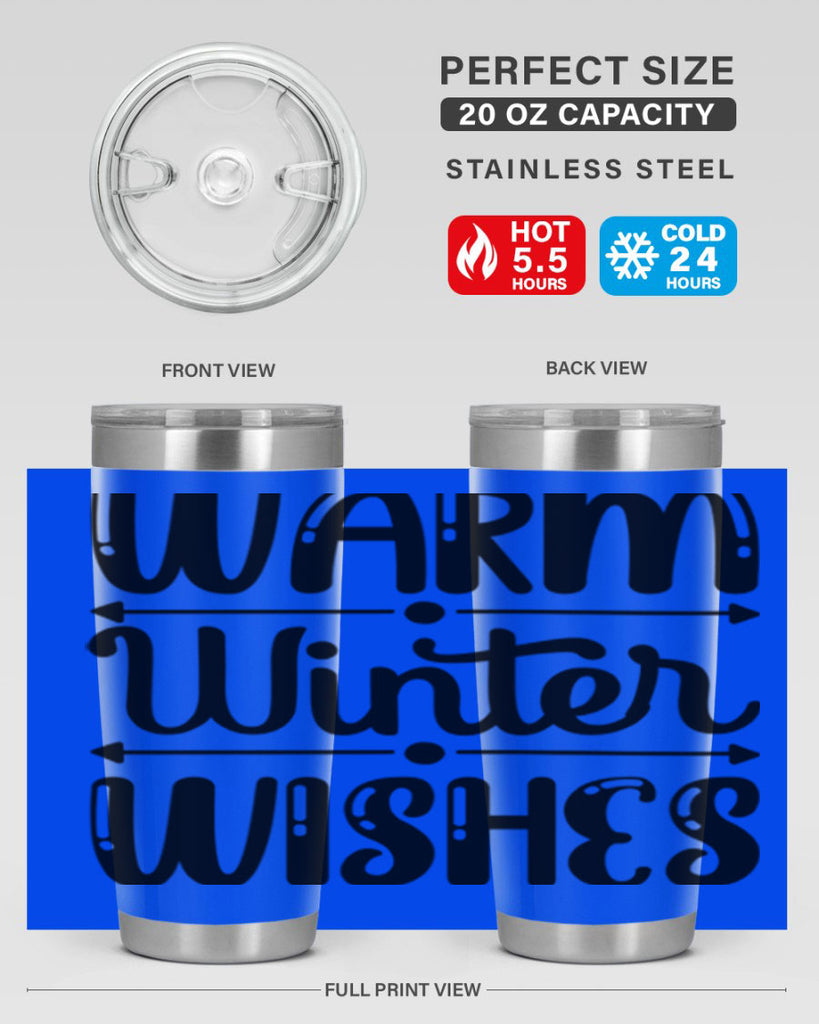 Warm Winter Wishes 463#- winter- Tumbler