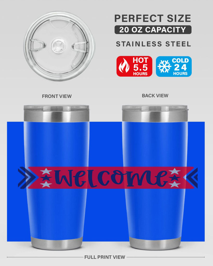 Welcome Style 187#- Fourt Of July- Tumbler