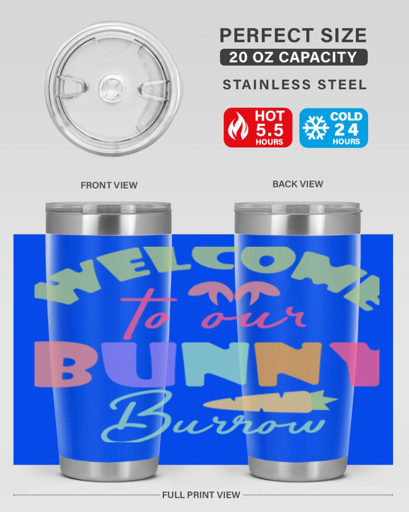 Welcome to our bunny burrow588#- spring- Tumbler