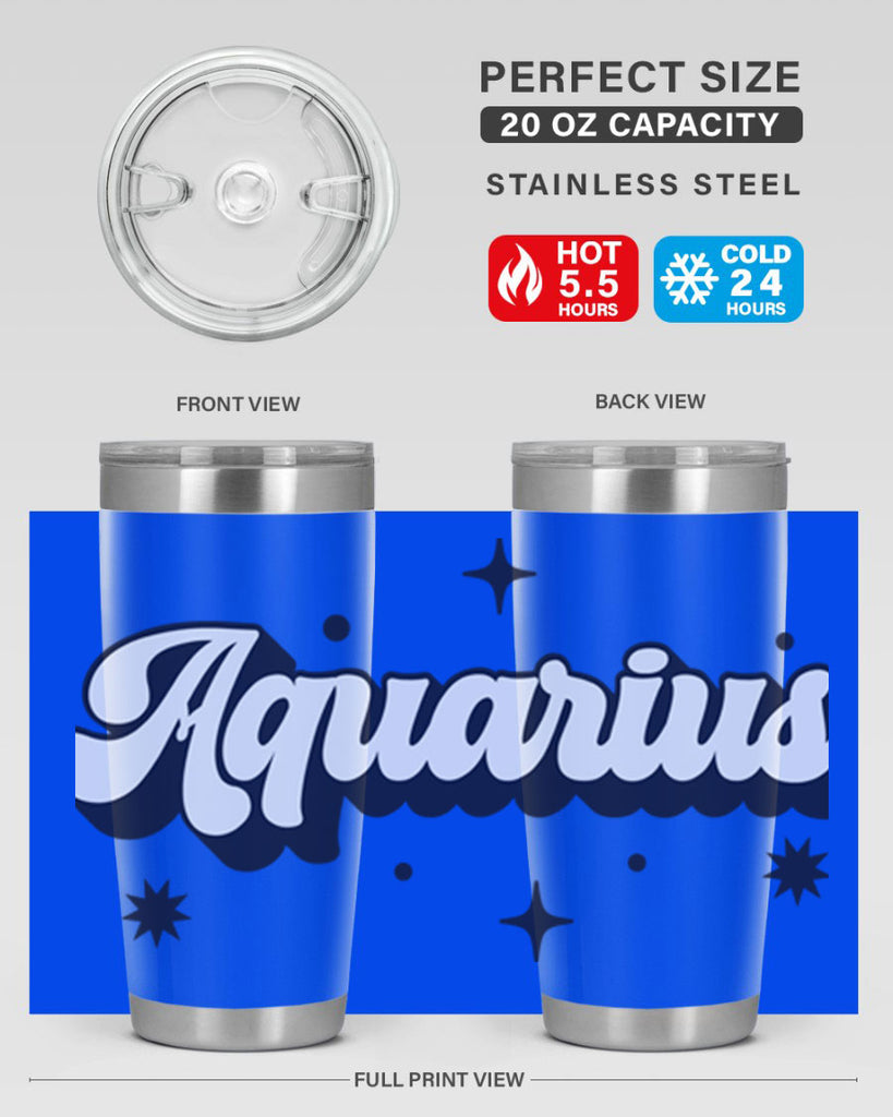 aquarius 82#- zodiac- Tumbler