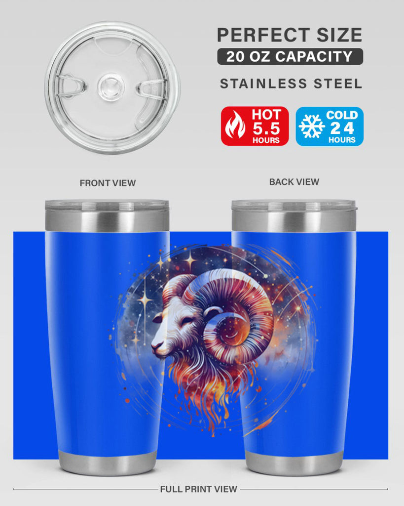 aries 125#- zodiac- Tumbler
