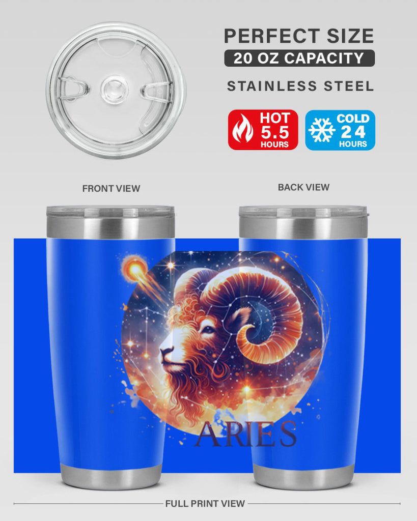 aries 130#- zodiac- Tumbler