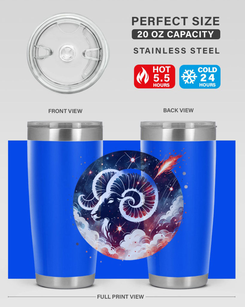 aries 140#- zodiac- Tumbler