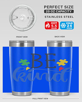 be kind Style 8#- autism- Tumbler