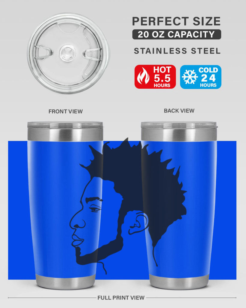 beardman 43#- black men - boys- tumbler