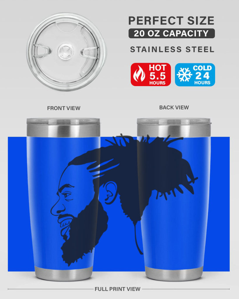 beardman 45#- black men - boys- tumbler