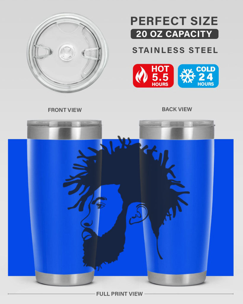 beardman 46#- black men - boys- tumbler