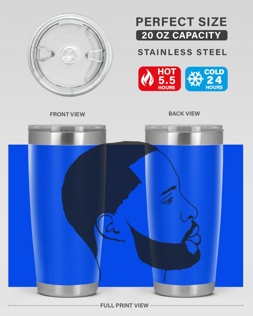 beardman 54#- black men - boys- tumbler