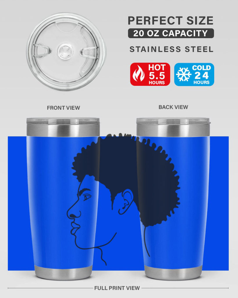 beardman 58#- black men - boys- tumbler