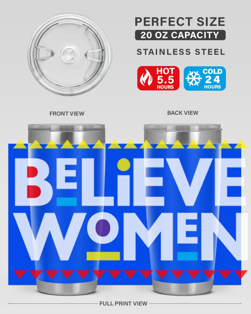 believewomen 254#- black words phrases- Cotton Tank