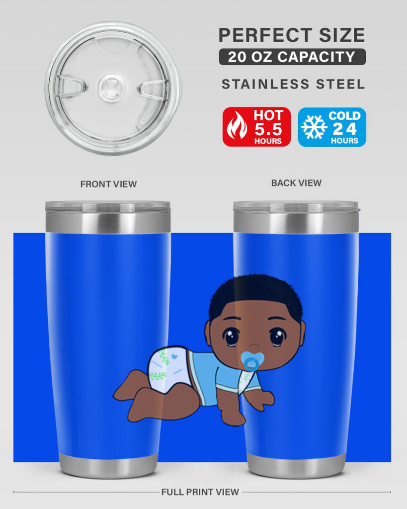 black baby boy 1#- black men - boys- tumbler