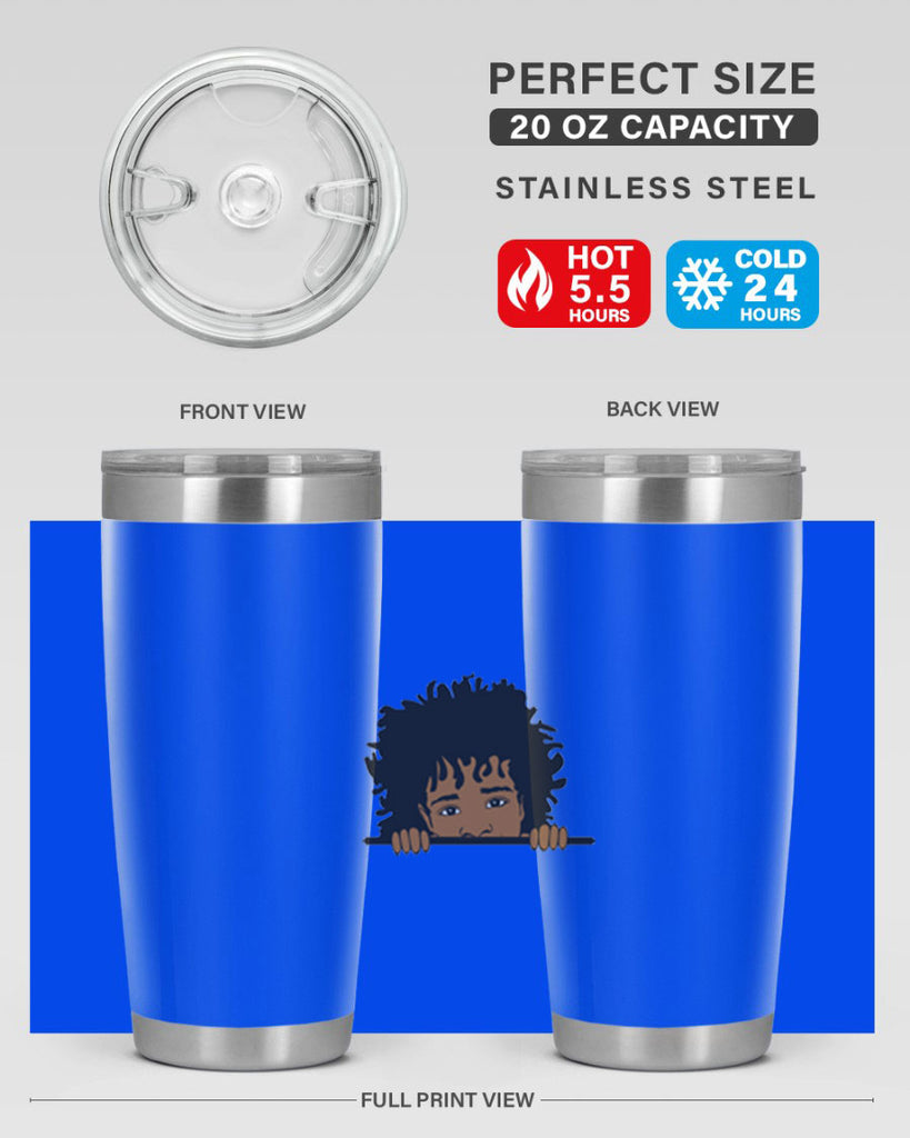black boy 4#- black men - boys- tumbler