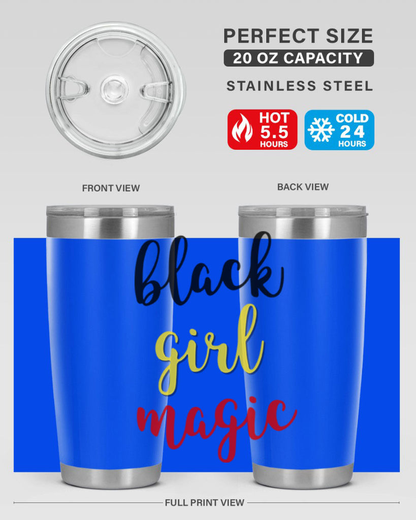 black girl magic color 246#- black words phrases- Cotton Tank