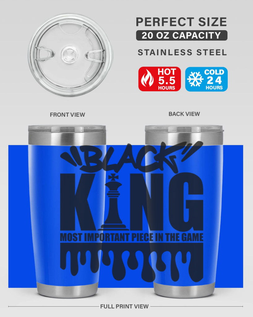 black king 214#- black words phrases- Cotton Tank