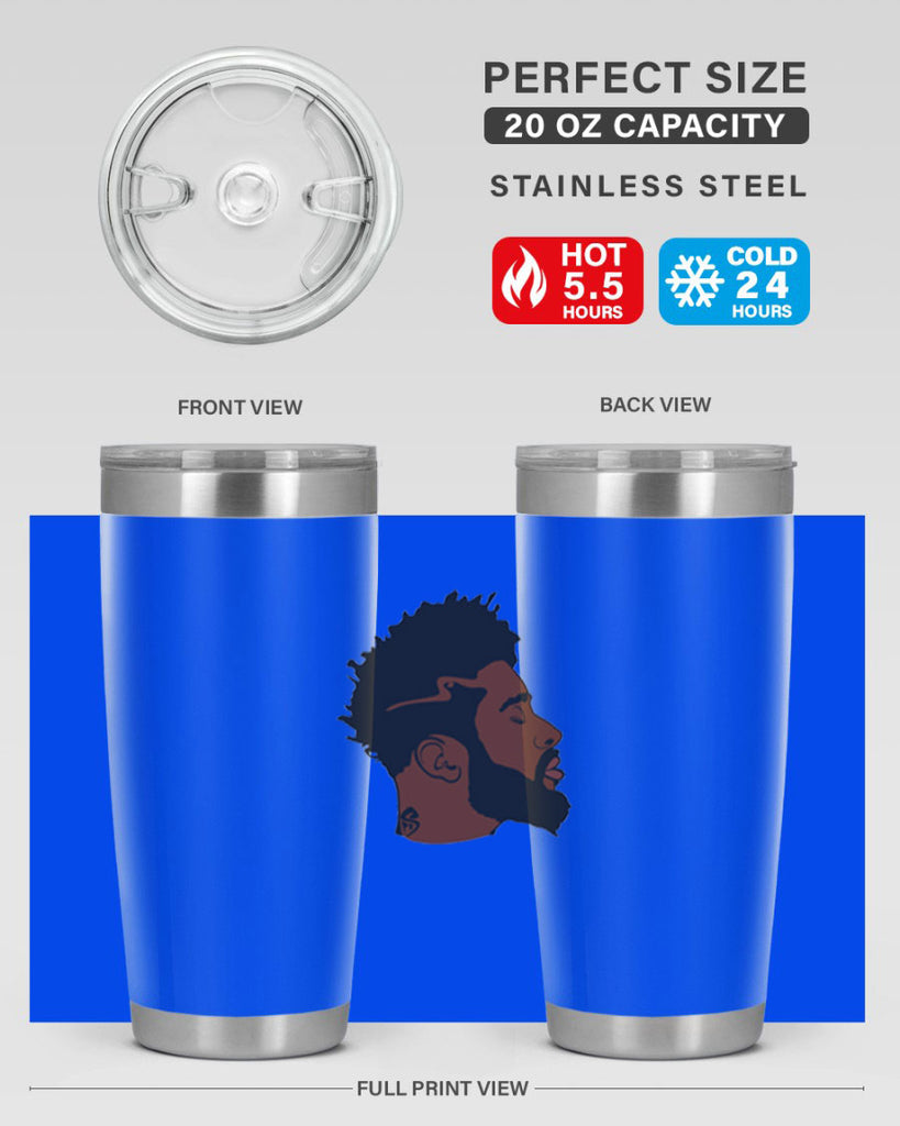 black man 30#- black men - boys- tumbler