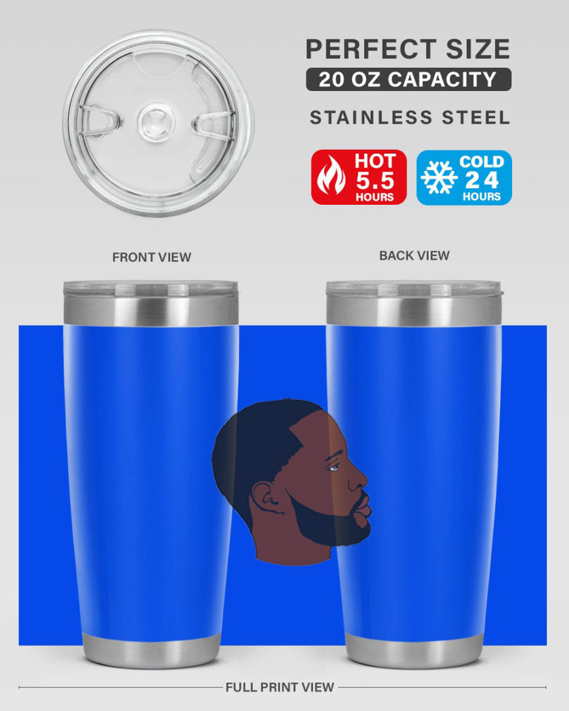 black man 35#- black men - boys- tumbler