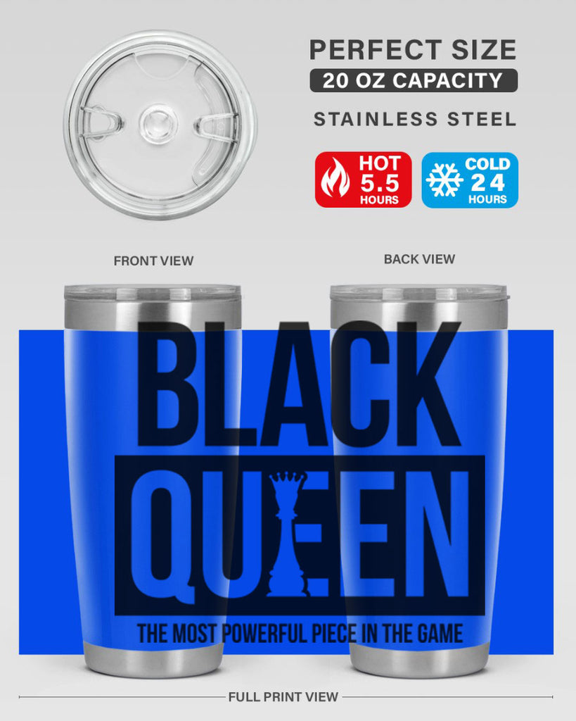 black queen chess 224#- black words phrases- Cotton Tank