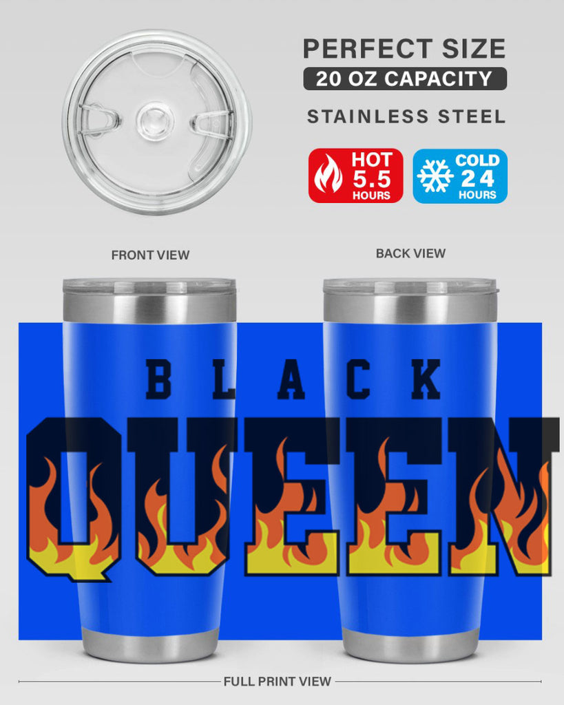 black queen flames 220#- black words phrases- Cotton Tank