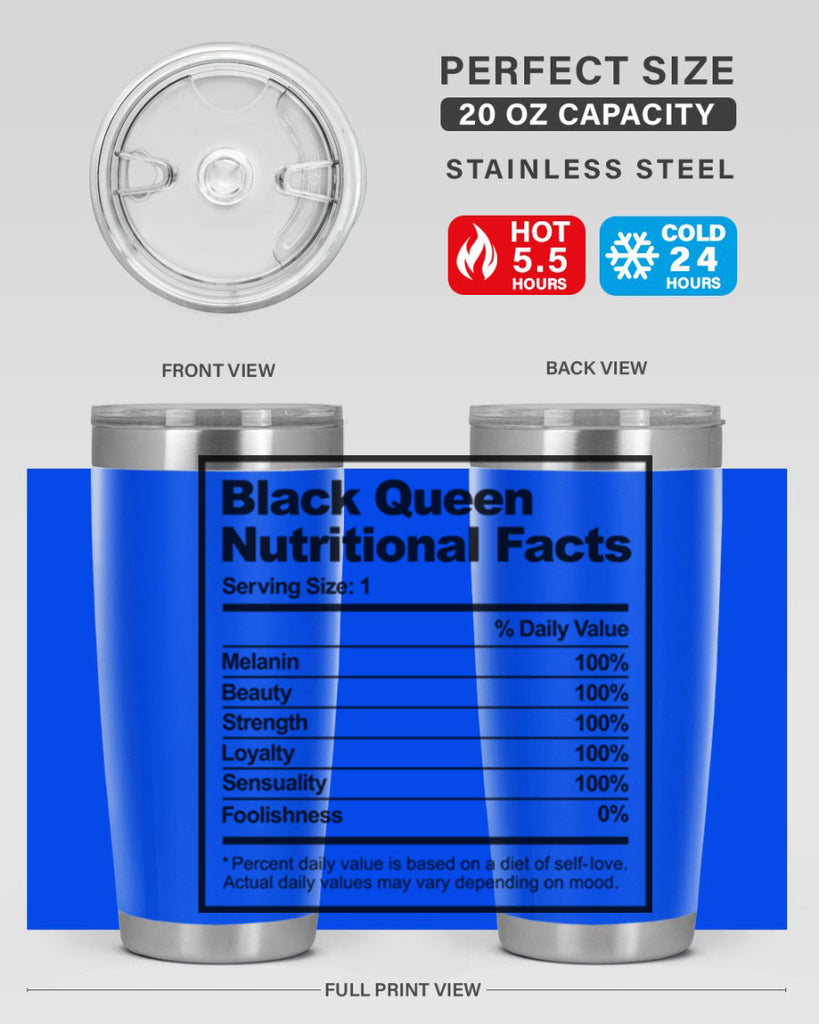 black queen nutritional facts 219#- black words phrases- Cotton Tank