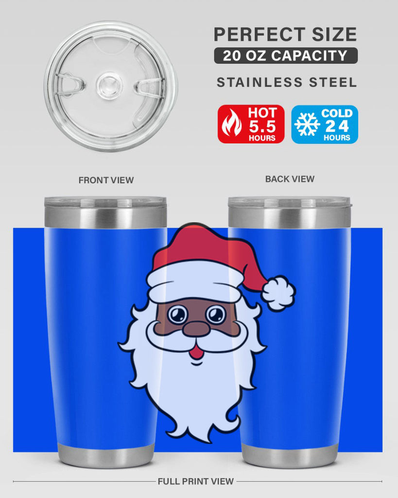 black santa 25#- black men - boys- tumbler
