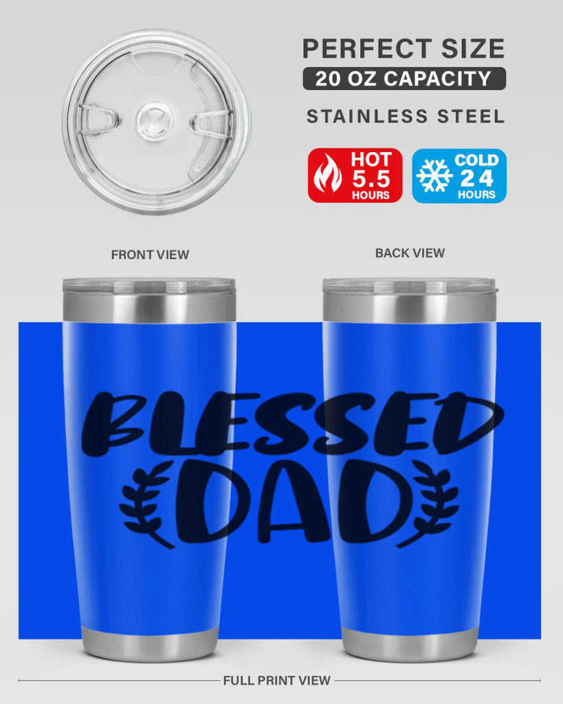 blessed dad 36#- dad- Tumbler