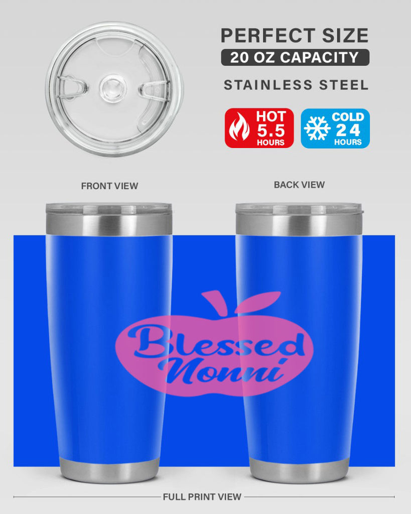 blessed nonni 58#- grandma - nana- Tumbler