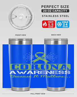 corona awareness because it matters Style 26#- corona virus- Tumbler