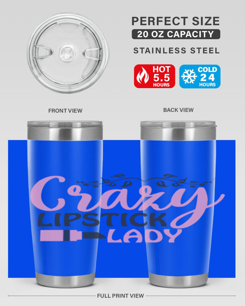 crazy lipstick lady Style 159#- make up- Tumbler