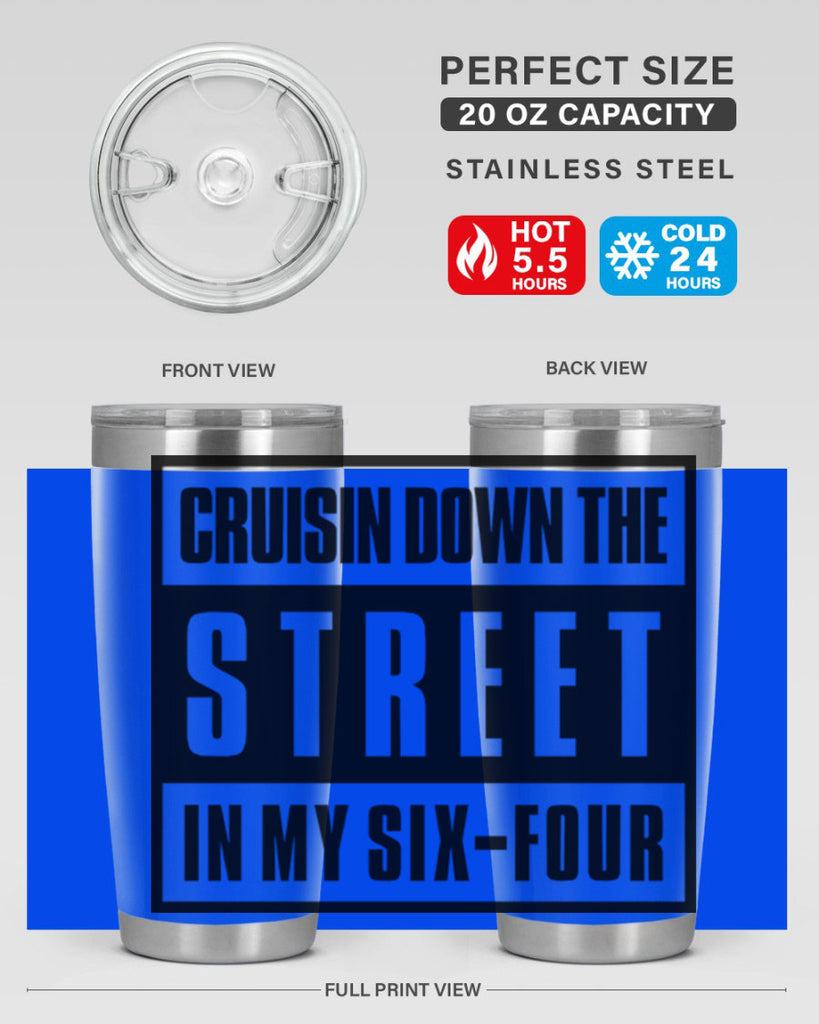 cruisin down the street 181#- black words phrases- Cotton Tank