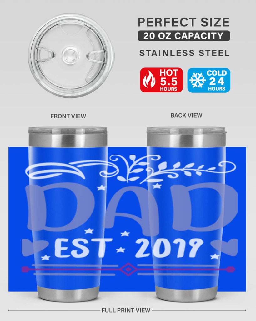 dad est 100#- fathers day- Tumbler