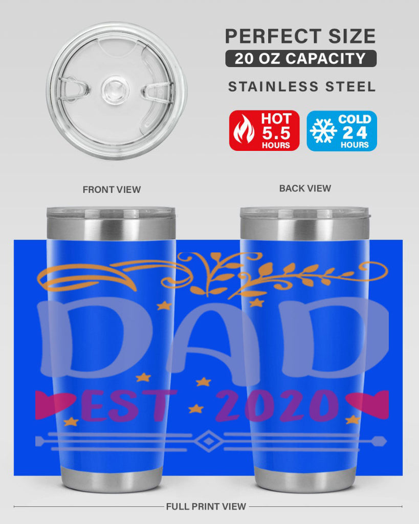 dad est 98#- fathers day- Tumbler