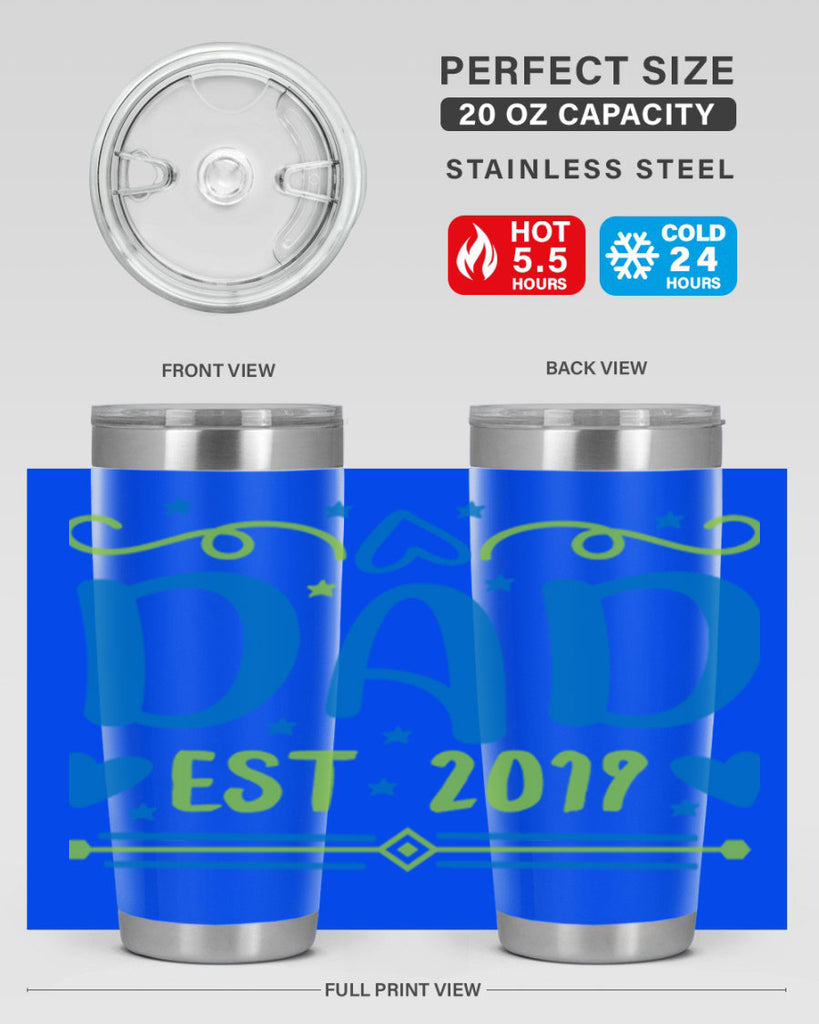 dad est 99#- fathers day- Tumbler