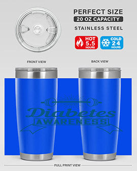 diabetes awareness Style 3#- diabetes- Tumbler