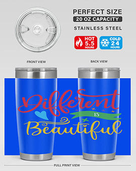 different is beautiful Style 11#- autism- Tumbler