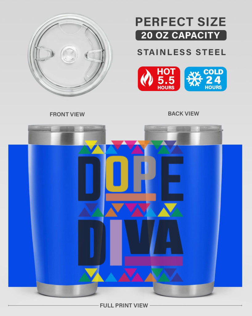 dope diva- black words phrases- Cotton Tank