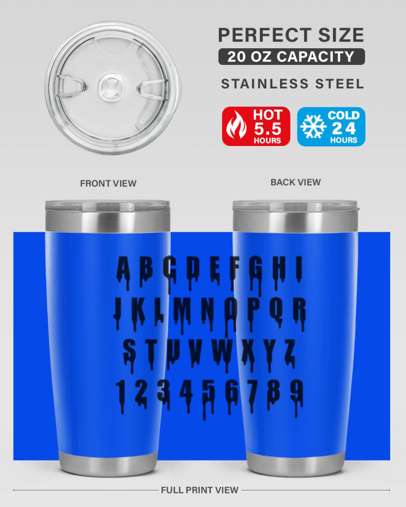 drip font 164#- black words phrases- Cotton Tank