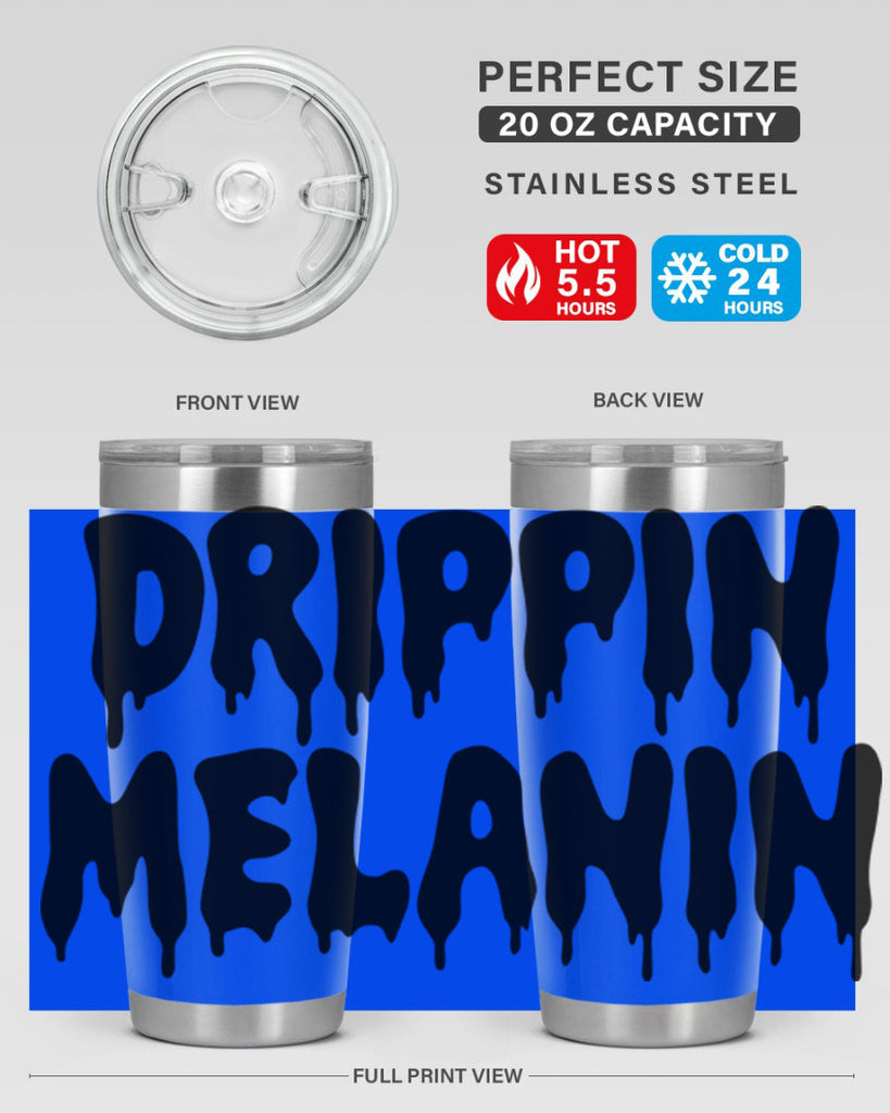 drippinmelanin  160#- black words phrases- Cotton Tank