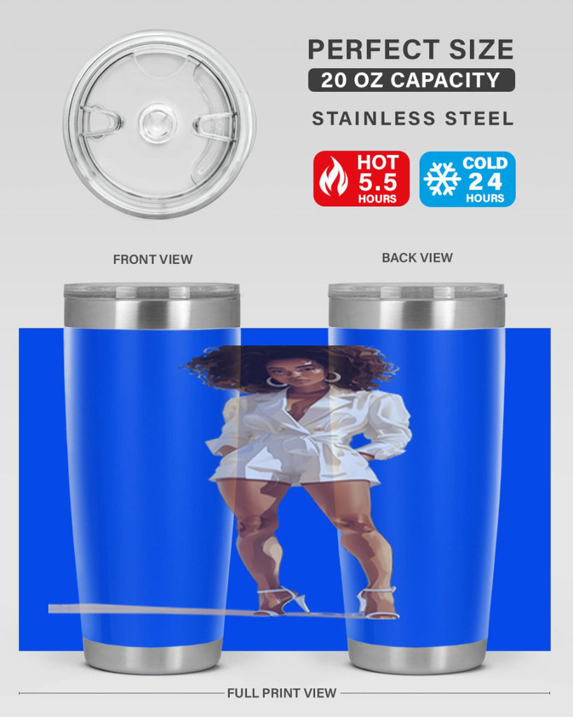 fashion girl in white 74#- fashion- Cotton Tank